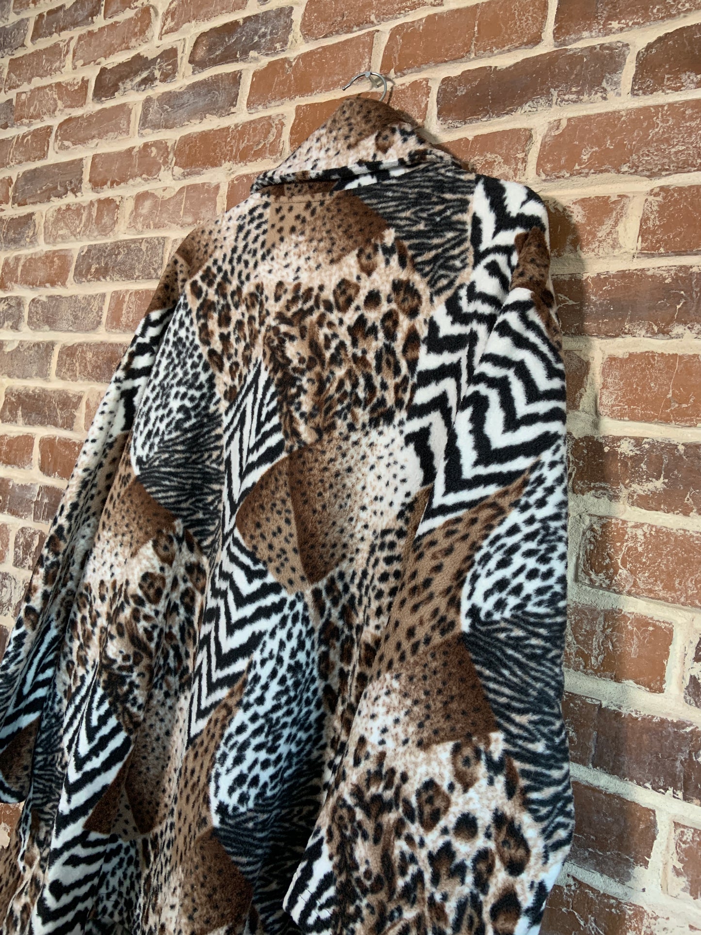 Jachetă polar damă Vintage animal print