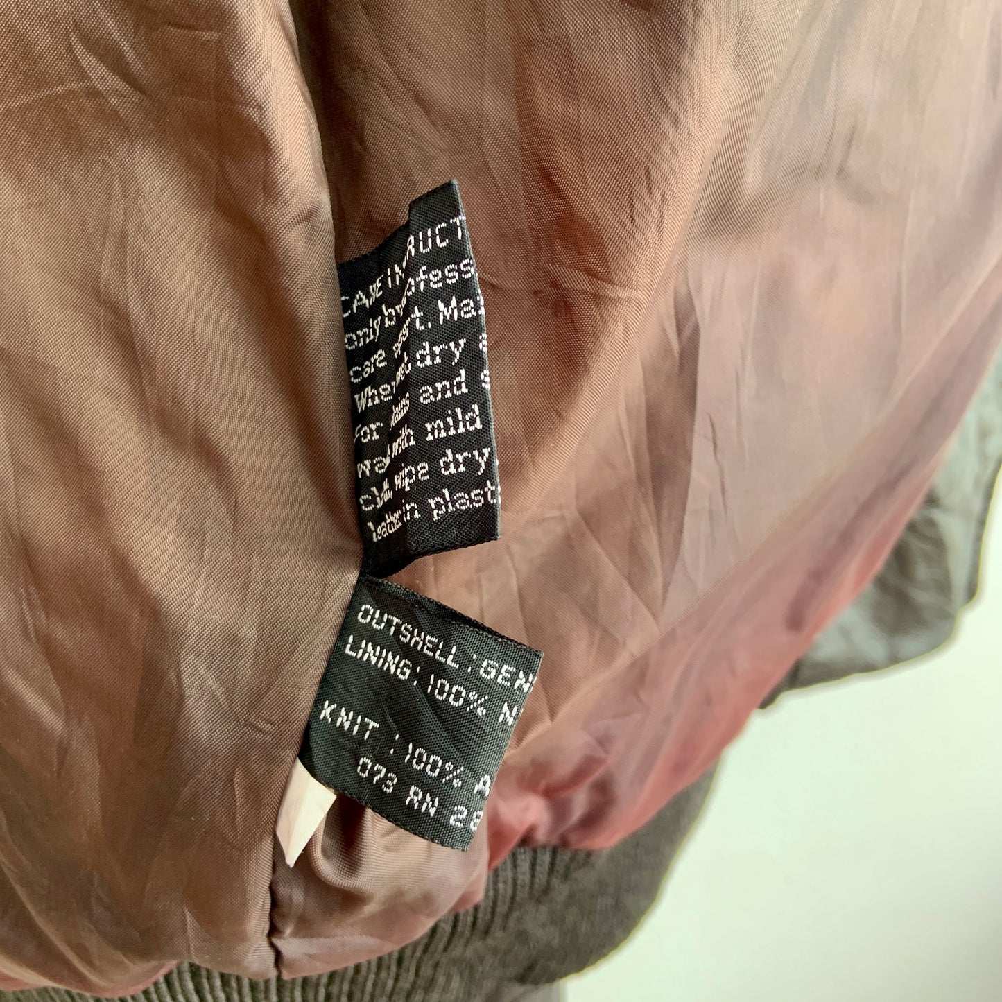 Geacă piele Members Only Vintage