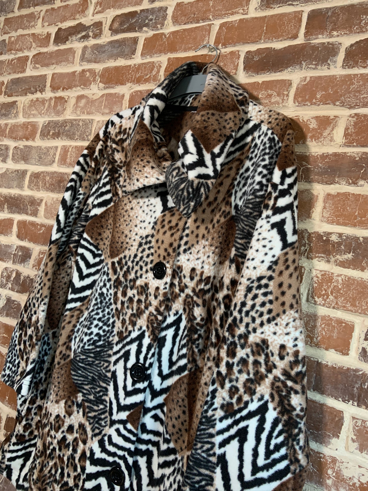 Jachetă polar damă Vintage animal print