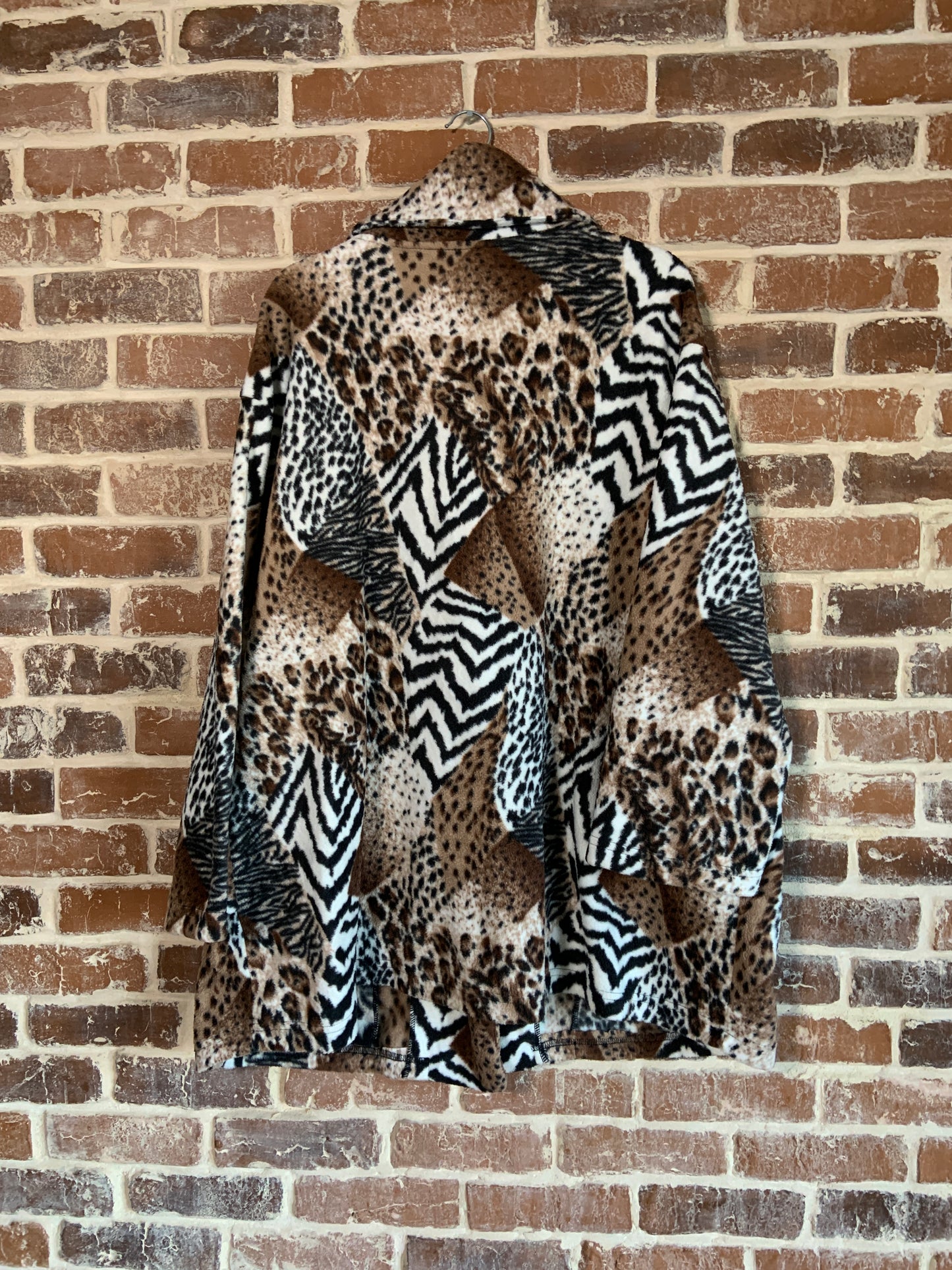 Jachetă polar damă Vintage animal print