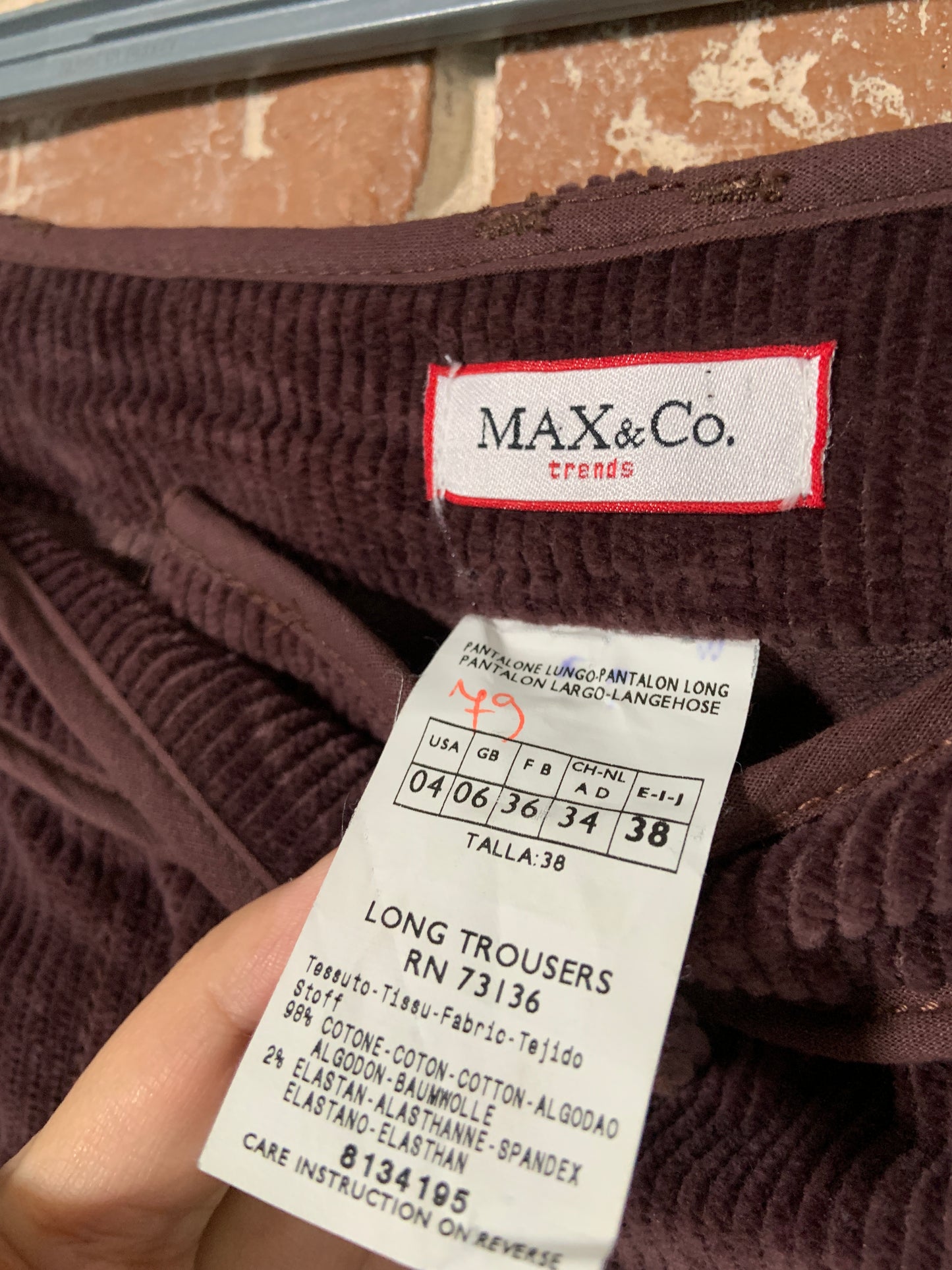 Pantaloni damă velur Max & Co.